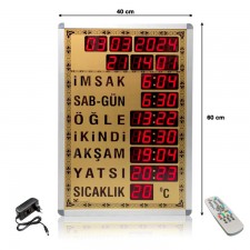 Dijital Cami Saatinin Ayarlanması-40x60 cm Boyutundaki